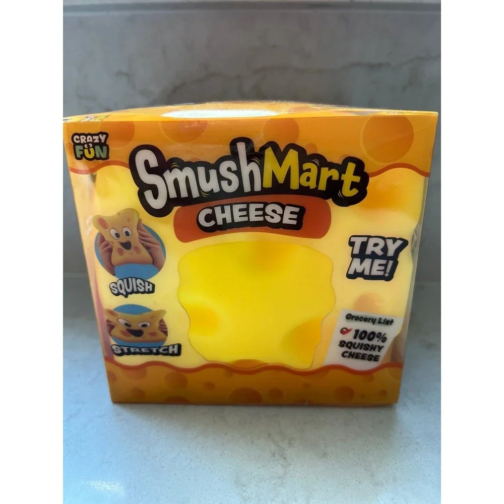 RMS Smush Mart-Cheese Squish toy fidget-NEW!